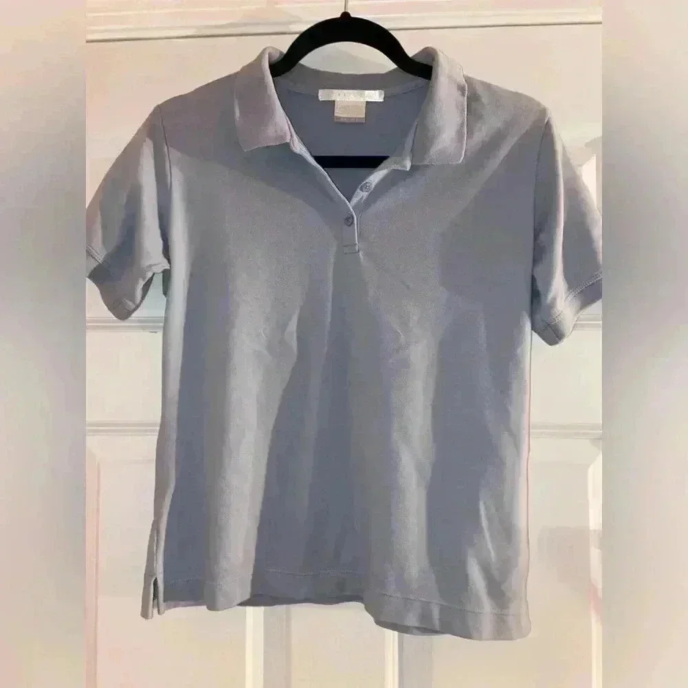 Nike Golf Dry Fit Women’s Small Light Blue Polo Shirt